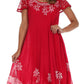 Vestido Caftán/Pareo de Manga Corta Sakkas Batik Palmera