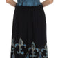 Sakkas Batik Fleur De Lis Embroidered Peasant Dress