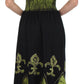 Sakkas Batik Fleur De Lis Embroidered Peasant Dress