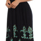 Sakkas Batik Fleur De Lis Embroidered Peasant Dress
