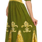 Sakkas Batik Fleur De Lis Embroidered Peasant Dress