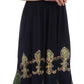 Sakkas Batik Fleur De Lis Embroidered Peasant Dress