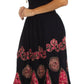 Sakkas Batik Triangle Smocked Empire Waist Dress