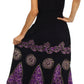 Sakkas Batik Triangle Smocked Empire Waist Dress