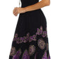 Sakkas Batik Triangle Smocked Empire Waist Dress