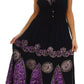 Sakkas Batik Triangle Smocked Empire Waist Dress