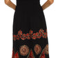 Sakkas Batik Triangle Smocked Empire Waist Dress