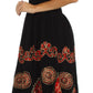 Sakkas Batik Triangle Smocked Empire Waist Dress