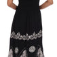Sakkas Batik Triangle Smocked Empire Waist Dress