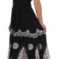 Sakkas Batik Triangle Smocked Empire Waist Dress