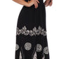 Sakkas Batik Triangle Smocked Empire Waist Dress