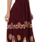 Sakkas Batik Triangle Smocked Empire Waist Dress