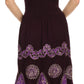 Sakkas Batik Triangle Smocked Empire Waist Dress