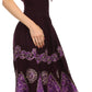 Sakkas Batik Triangle Smocked Empire Waist Dress
