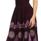 Sakkas Batik Triangle Smocked Empire Waist Dress