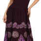 Sakkas Batik Triangle Smocked Empire Waist Dress