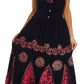 Sakkas Batik Triangle Smocked Empire Waist Dress