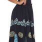 Sakkas Batik Triangle Smocked Empire Waist Dress
