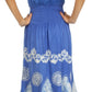 Sakkas Batik Triangle Smocked Empire Waist Dress