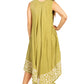 Sakkas Batik Flower Caftan Tank Dress / Cover Up