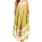 Sakkas Batik Flower Caftan Tank Dress / Cover Up