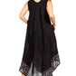 Sakkas Batik Flower Caftan Tank Dress / Cover Up