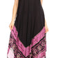 Sakkas Batik Flower Caftan Tank Dress / Cover Up