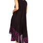 Sakkas Batik Flower Caftan Tank Dress / Cover Up