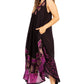 Sakkas Batik Flower Caftan Tank Dress / Cover Up