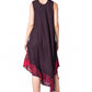 Sakkas Batik Flower Caftan Tank Dress / Cover Up