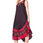 Sakkas Batik Flower Caftan Tank Dress / Cover Up
