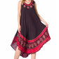 Sakkas Batik Flower Caftan Tank Dress / Cover Up