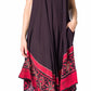 Sakkas Batik Flower Caftan Tank Dress / Cover Up