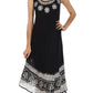 Sakkas Batik Flower Caftan Tank Dress / Cover Up