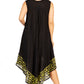 Sakkas Batik Flower Caftan Tank Dress / Cover Up