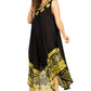 Sakkas Batik Flower Caftan Tank Dress / Cover Up