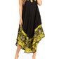 Sakkas Batik Flower Caftan Tank Dress / Cover Up