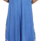 Sakkas Batik Flower Caftan Tank Dress / Cover Up
