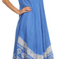 Sakkas Batik Flower Caftan Tank Dress / Cover Up