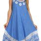 Sakkas Batik Flower Caftan Tank Dress / Cover Up