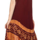 Sakkas Batik Flower Caftan Tank Dress / Cover Up