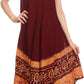 Sakkas Batik Flower Caftan Tank Dress / Cover Up