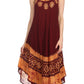 Sakkas Batik Flower Caftan Tank Dress / Cover Up