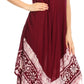 Sakkas Batik Flower Caftan Tank Dress / Cover Up