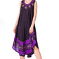 Sakkas Batik Flower Caftan Tank Dress / Cover Up