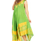 Sakkas Batik Flower Caftan Tank Dress / Cover Up