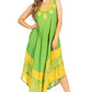 Sakkas Batik Flower Caftan Tank Dress / Cover Up