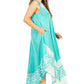 Sakkas Batik Flower Caftan Tank Dress / Cover Up