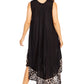 Sakkas Batik Flower Caftan Tank Dress / Cover Up