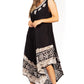 Sakkas Batik Flower Caftan Tank Dress / Cover Up